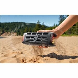 soundcore Boom 3i Portable Bluetooth Speaker System - 50 W RMS - Adventurer Black - 56 Hz to 20 kHz - Battery Rechargeable
