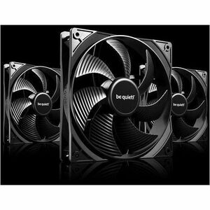 be quiet! Pure Wings 3 3 Pack Cooling Fan - Multimedia System, PC, Radiator - 140 mm Maximum Fan Diameter - 3 x Fan(s) - 9