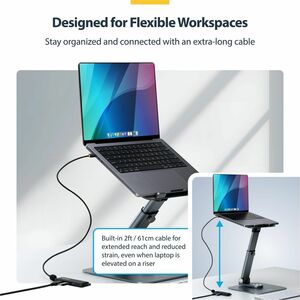 StarTech.com H5C4A-USB-HUB-2. Hostschnittstelle: USB 3.2 Gen 1 (3.1 Gen 1) Type-C, Hub interfaces: USB 3.2 Gen 1 (3.1 Gen 