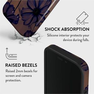 BURGA Case for Apple iPhone 16 Smartphone - Velvet Night design - Fade Resistant, Scratch Resistant, Shock Absorbing, Drop