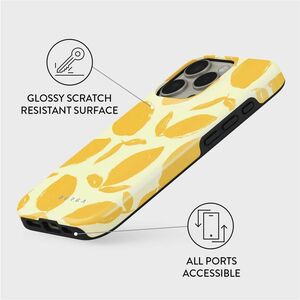 BURGA Case for Apple iPhone 16 Pro Smartphone - Lemon Tart, Lemon - Fade Resistant, Scratch Resistant, Shock Absorbing, Dr