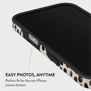 BURGA Case for Apple iPhone 16 Pro Smartphone - Almond Latte / Spotted Pattern - Fade Resistant, Scratch Resistant, Shock 