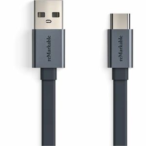 reMarkable Cable USB-A 1 m USB/USB-C Data Transfer Cable - Cable for Digital Paper Tablet - First End: 1 x USB Type A - Ma