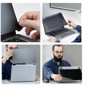 StarTech.com 16-inch 16:10 Bright Privacy Screen Filter with Touch, Flip-Over, 75% Light Transmittance, Anti-Glare Privacy