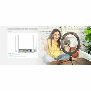 Modem/Routeur sans fil D-Link G416C - Wi-Fi 6 - IEEE 802.11 a/b/g/n/ac/ax - 1 SIM - Ethernet, cellulaire - 4G - LTE, WCDMA