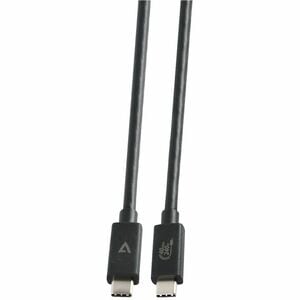 V7 V7USB4-1.2M 1.20 m USB-C Data Transfer Cable - First End: 1 x USB4 Thunderbolt 4 Type C - Male - Second End: 1 x USB4 T
