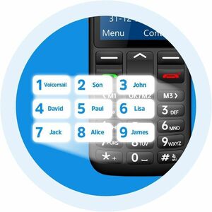 Opel Mobile BigButton M 128 MB Feature Phone - 2.2" QVGA 220 x 176 - 48 MB RAM - 4G - Black - Bar - Unlocked SIM-free - Re