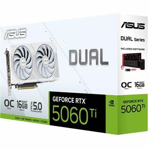 ASUS Dual GeForce RTX 5060 Ti 16GB GDDR7 White OC Edition