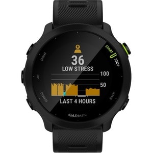Garmin Forerunner 55 Smartwatch - 42 mm Case Height - 42 mm Case Width - Nero Colore della struttura - Silicone Band Mater