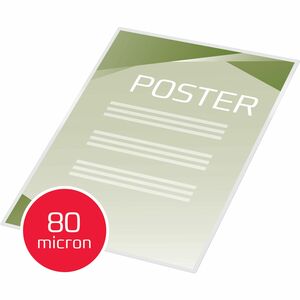 ACCO Document Laminating Pouch - Sheet Size Supported: A2 462 mm Width x 600 mm Length - Laminating Pouch/Sheet Size: 80 µ