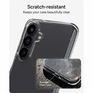 ZAGG Crystal Palace Case for Samsung Galaxy S26+ Smartphone - Textured Edges, Textured Grip - Clear - Drop Resistant, Yell