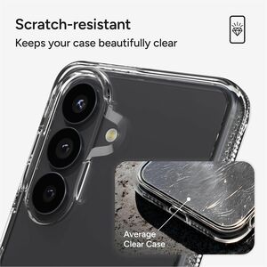 ZAGG Crystal Palace Case for Samsung Galaxy S26 Smartphone - Textured Edges, Textured Grip - Clear - Drop Resistant, Yello