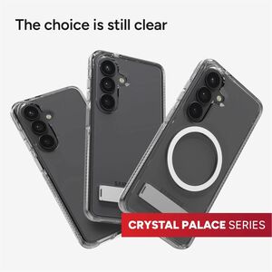 ZAGG Crystal Palace Snap Case for Samsung Galaxy S26 Smartphone - Textured Edge, Textured Grip - Transparent - Drop Resist