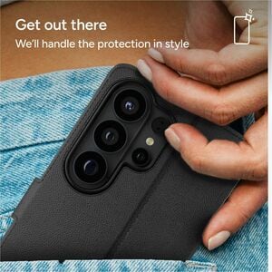 ZAGG Carrying Case (Folio) Samsung Galaxy S26 Smartphone - Black - Drop Resistant, Shock Resistant, Fingerprint Resistant,