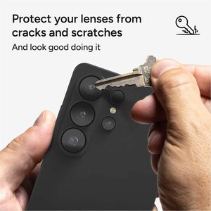 invisibleSHIELD Hoops Camera Lens Protector - Black - Tempered Glass