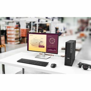 Dell Pro Slim QCS1255 Desktop Computer - AMD Ryzen 5 PRO 8500G - 16 GB - 512 GB PCI Express NVMe 4.0 SSD - Slim PC - Stand