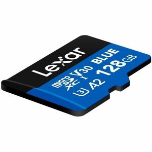 Lexar BLUE PLUS 128 GB Class 10/UHS-I (U3) V30 microSDXC - 170 MB/s Read - 10 Year Warranty