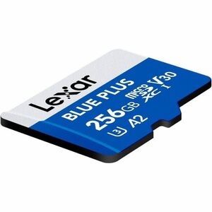 Lexar BLUE PLUS 256 GB Class 10/UHS-I (U3) V30 microSDXC - 170 MB/s Read - 10 Year Warranty