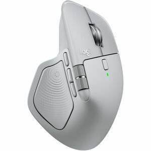 Mouse Logitech MX Master 4 - Frecuencia Bluetooth/Radio - USB Tipo C, USB Tipo A - Darkfield - 8 Botón(es) - Blanco - Inal
