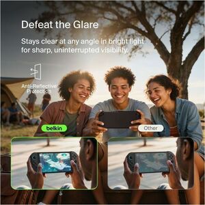 Belkin ScreenForce TemperedGlass Anti-Reflective Screen Protector for Nintendo Switch 2 Clear - For LCD Gaming Console - S