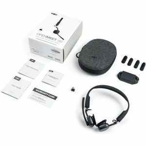 Shokz OpenMeet Wireless Open-ear, Over-the-head, On-ear, Over-the-ear Stereo Headset - Black - Binaural - Supra-aural - 29
