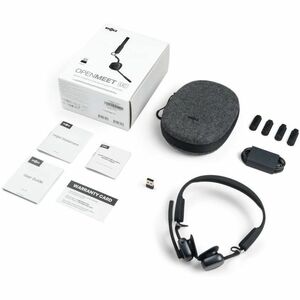 Shokz OpenMeet Wireless Open-ear, Over-the-head, On-ear, Over-the-ear Stereo Headset - Black - Binaural - Supra-aural - 29