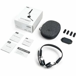 Shokz OpenMeet Wireless Open-ear, Over-the-head, On-ear, Over-the-ear Stereo Earset - Black - Binaural - Open - 2900 cm - 