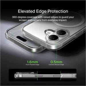 Belkin SheerForce Clear Series Case for iPhone 17 - For Apple iPhone 17 Smartphone - Textured Side - Clear - Glossy - Yell