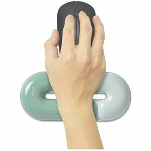 Kensington Duo Gel Wrist Rest - 0.71" Height x 7.40" Width x 3.27" Depth - Green - Polyurethane - Mouse - Retail - 1