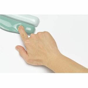 Kensington Duo Gel Wrist Rest - 0.76"" (19.30 mm) Height x 6.69"" (170 mm) Width x 3.09"" (78.50 mm) Depth - Green - Polyu