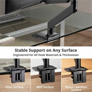 SIIG Adjustable Reinforcement Bracket Mount Plate-black Protects Your Desktop - Adjustable Reinforcement Bracket Mount Pla