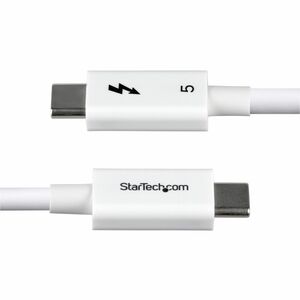StarTech.com 50 cm Thunderbolt 5 Data Transfer Cable - 1 - Cable for Notebook, MacBook Pro - First End: 1 x USB Type C Thu