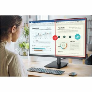 Monitor LED LG 27MS500-B 27"" (68.6cm) Clase Full HD - 16:9 - 27"" (68.6cm) Viewable - Tecnología conmutación en el mismo 