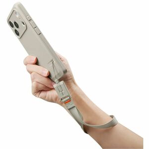 Spigen DA30S-LS Adjustable Phone Strap - Loop Attachment - Stone - Nylon, Fabric