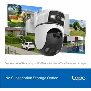 Tapo TC47 3 Megapixel Outdoor 2K Network Camera - Colour - 1 - 30.18 m Infrared/Color Night Vision - H.264 - 2304 x 1296 -