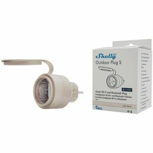 Shelly Outdoor Plug S Gen3, Wi-Fi + Bluetooth, Matter kompatibilis kültéri okoskonnektor