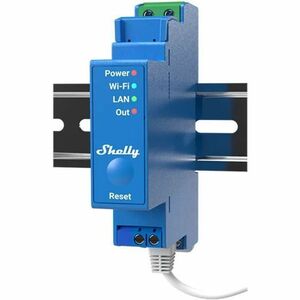 Shelly PRO 1 DIN-sínre szerelhető WiFi + Ethernet + Bluetooth, 16A modul, feszültségmentes kapcsolásra is