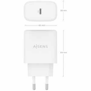 CARGADOR GAN 45W USB-C PD3.0 BLANCO