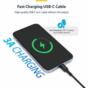 StarTech.com 2 m USB-C Data Transfer Cable - 2 Pack - Cable for Smartphone, Computer, Wall Charger, Power Bank - First End