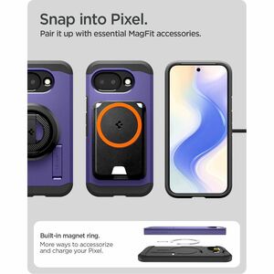 Spigen Tough Armor Case for Google Pixel 10a Smartphone - Ash Violet