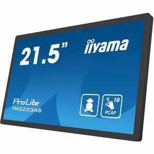 iiyama ProLite TW2223AS-B3P 22 Zoll Klasse LED-Touchscreen-Monitor - 16:9 Format - 18 ms Reaktionszeit - 54,6 cm (21,5 Zol