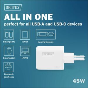 Digitus 45 W Wechselstromadapter - 45 W - 12,25 A