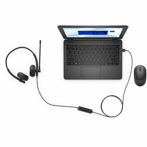 Auriculares Dell WH125 Cableado Sobre la oreja, Sobre la cabeza Estéreo - Negro - Binaural - Supra-aural - 32Ohm - 20Hz a 