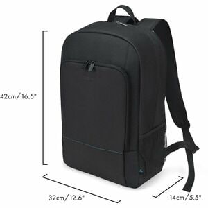 Dicota TWO Carrying Case (Backpack) for 33 cm (13") to 35.6 cm (14") Notebook - Black - Water Resistant, Weather Resistant
