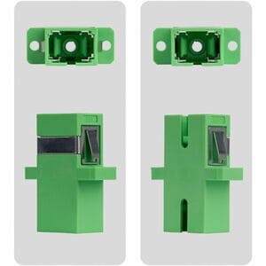 StarTech SC to SC Coupler 10 Pack, OS2 Single Mode SC Fiber Optic Coupler with Flange, SC/APC Simplex Adapter - 10 Pack of