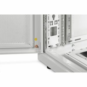 Digitus Unique 26U Bodenstehend Geschlossener Schrank Rackschrank für Server, PDU943 mm Regaltiefe - Hellgrau - Stahl, Ble