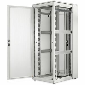 Digitus 42U Bodenstehend Geschlossener Schrank Rackschrank für PDU, Server, Gestell - Hellgrau - Stahl - 1200 kg Maximale 