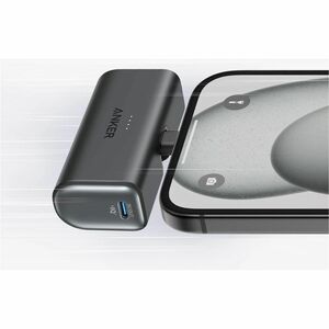 Power Bank ANKER Nano A1653 - Nero - Per Smartphone, iPad Air, iPad Pro, iPhone, iPad, AirPod - 1 x Type-C 18 W - 5000 mAh