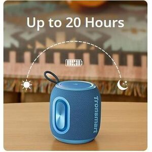 Tronsmart T8 Mini Pórtatil Sistema de Altavoces - 16W RMS - Azul - 65Hz a 20kHz - Batería Recargable - 1