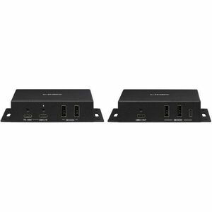 LINDY Video-Extender-Transmitter/Receiver - Verkabelt - Ja - 100 m Reichweite - 2 x Netzwerk (RJ-45) - 10 x USB - 3840 x 2